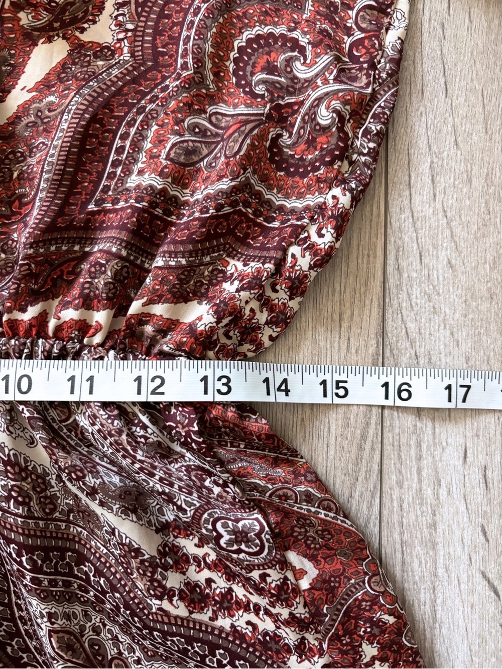 Nasty Gal Burgundy Paisley Tie Front Romper Western Boho Festival Womens Size 10 - Picture 11 of 16